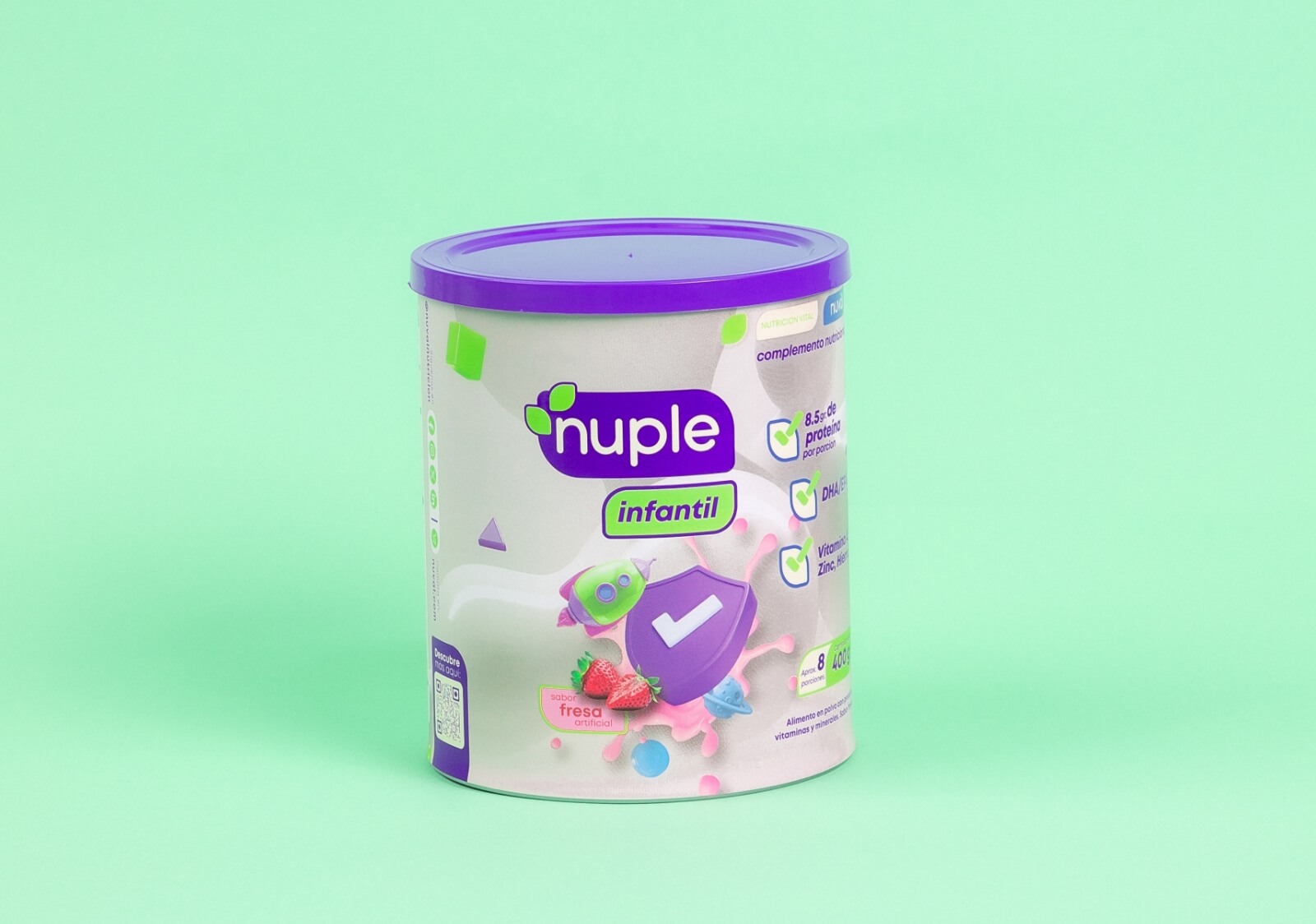 Nuple infantil sabor a fresa - Imagen 2